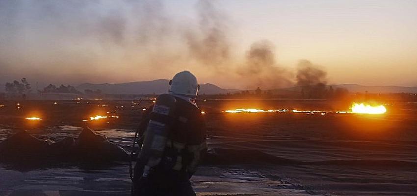 Aydın büyükşehir Belediyesi İtfaiyesi gün boyu yangınlarla mücadele etti