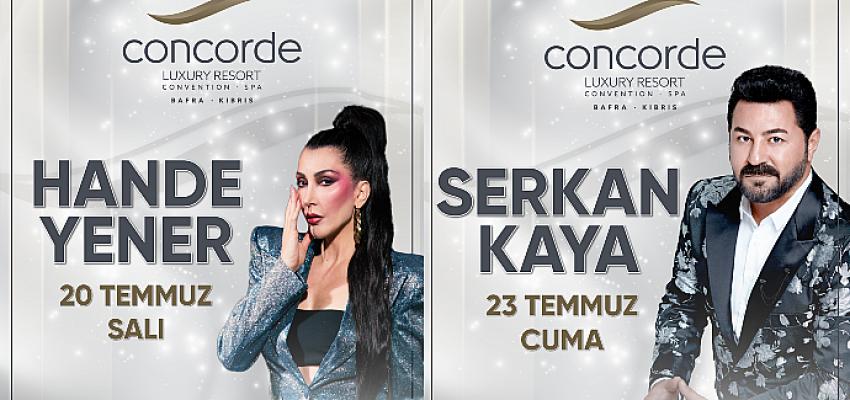 Concorde Hotels & Resorts müzik dünyasının sevilen isimlerini Kıbrıs’ta ağırlıyor
