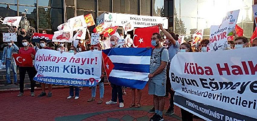 TKP ve Küba dostlarından ABD Büyükelçiliği önünde eylem