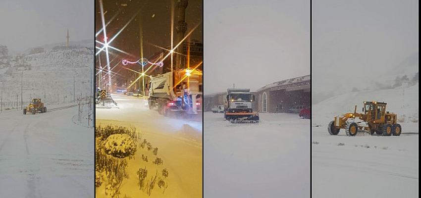 Nevşehir’de Kar Yağışı Etkili Oluyo