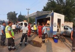 Muğla Büyükşehir personeli Marmaris yangınında teyakkuz halinde