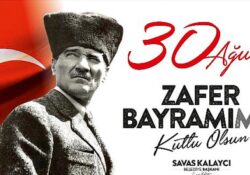 Karaman Belediye Başkanı Savaş Kalaycı, 30 Ağustos Zafer Bayramı’nın 100. yıldönümü dolayısıyla mesaj yayımladı.
