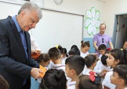 Başkan Engin, Miniklerin Okul Heyecanına Ortak Oldu