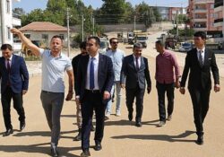 Karaman belediye başkanı Savaş Kalaycı çalışmaları yerinde inceledi