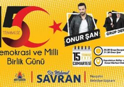 Nevşehir Belediyesi tarafından 15 Temmuz Demokrasi Zaferi konseri düzenlenecek