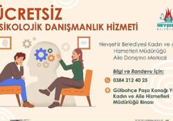 Nevşehir Belediyesi Aile Danışma Merkezi'nde ücretsiz Psikolojik Danışmanlık Hizmeti