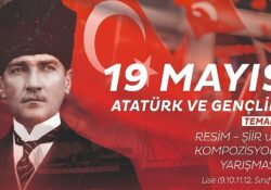 19 Mayıs Atatürk’ü Anma, Gençlik ve Spor Bayramı’ temalı ödüllü resim, şiir ve kompozisyon yarışması düzenleyecek